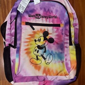 Disney Mickey tie-dye Backpack. New